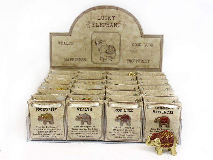 Lucky elephant in bag - 4asstd*
ADD 24 FOR DISPLAY)