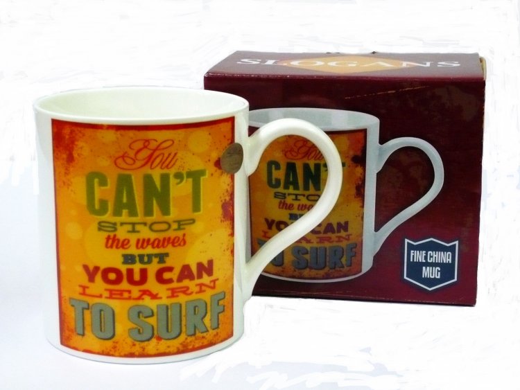 Stop the waves learn surf boxed mug.4 LEFT IN STOCK!
REDUCED!!