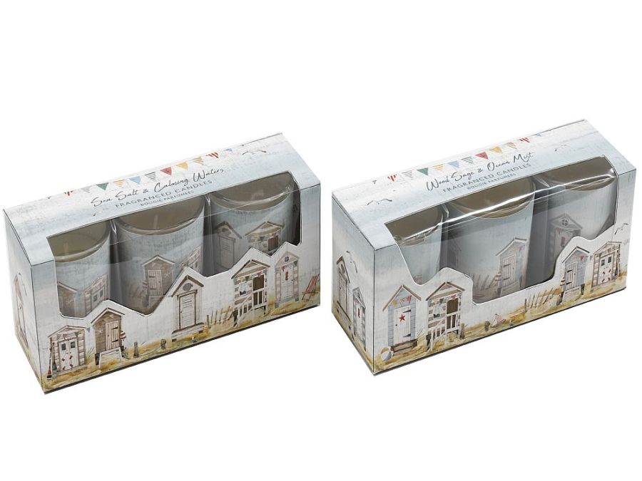 Set 3, seashore fragranced candles*