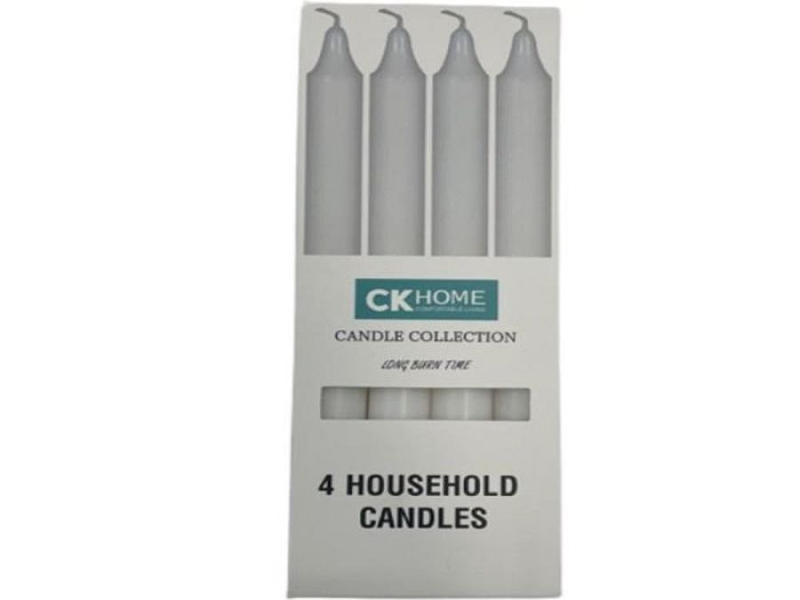 Pack 4, household candles*