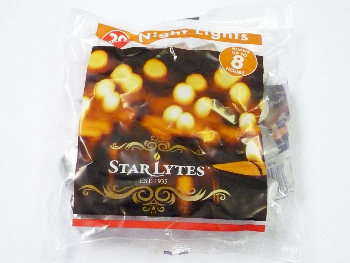 Pkt 20, tea light candles (8hr burn)* (USE CN582)