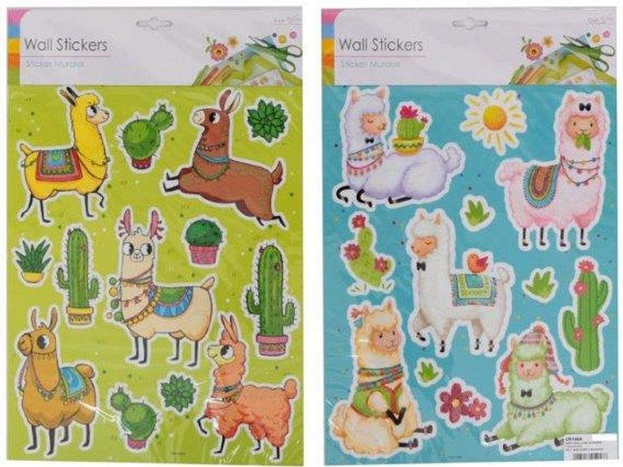 Llama wall stickers - 2asstd*