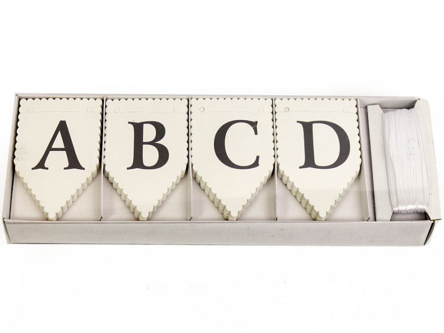75pc diy alphabet bunting kit.