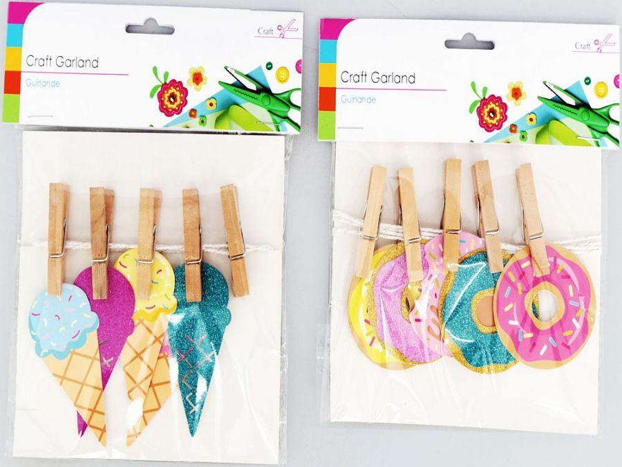 Donut craft garland.