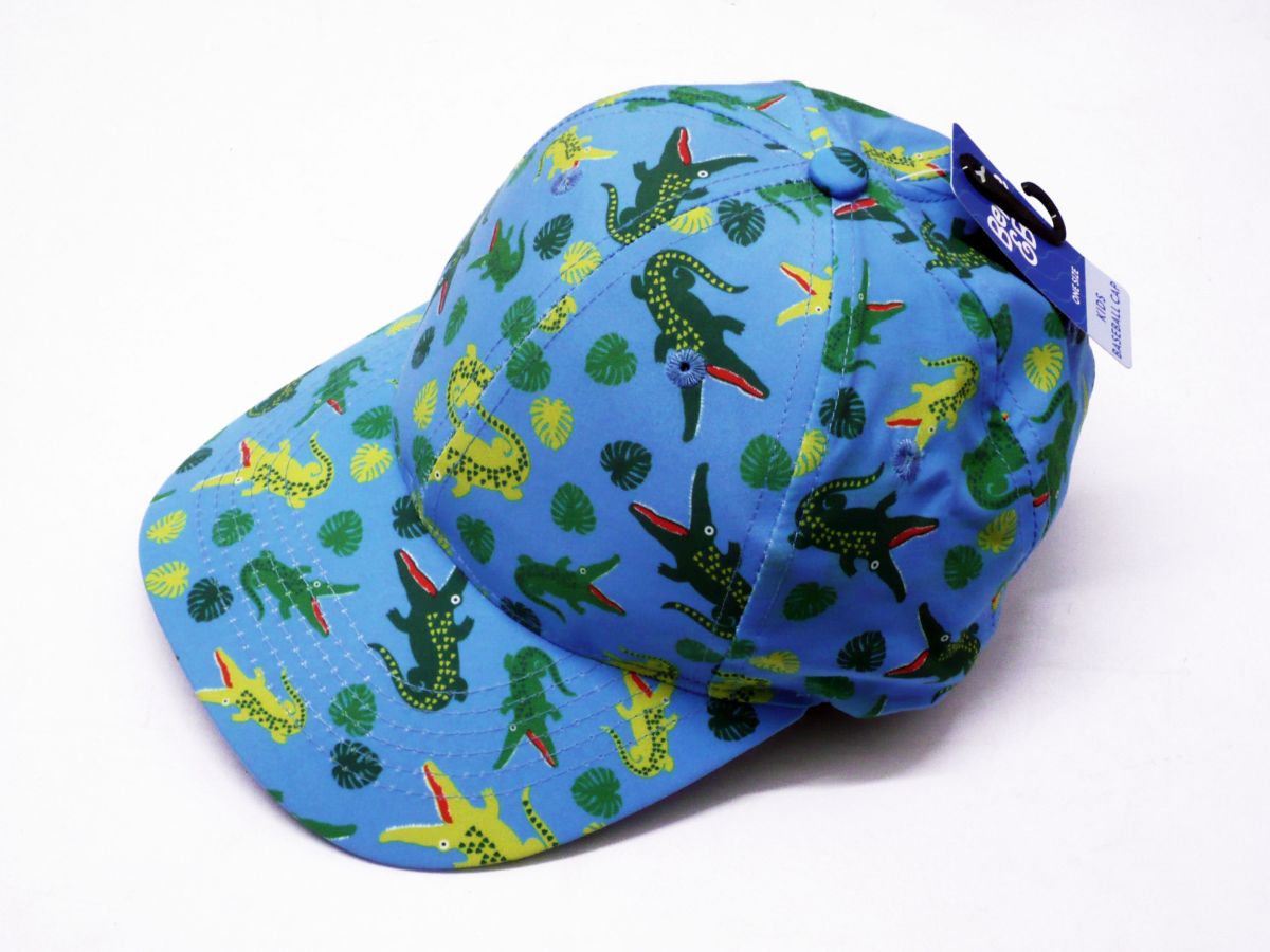 Childs crocodile print baseball cap.   (one size)