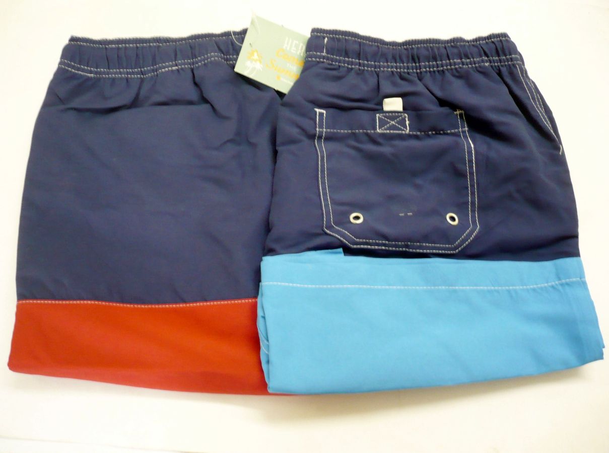 Pack of 6, boys swim shorts
(2x6/7 -2x8/9 -1x10/11 -1x12/13)
= &pound;4.00pair