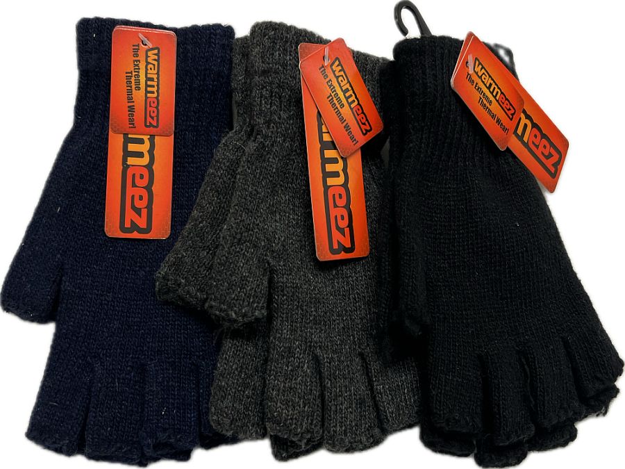 Boys knitted fingerless gloves - 3cols*