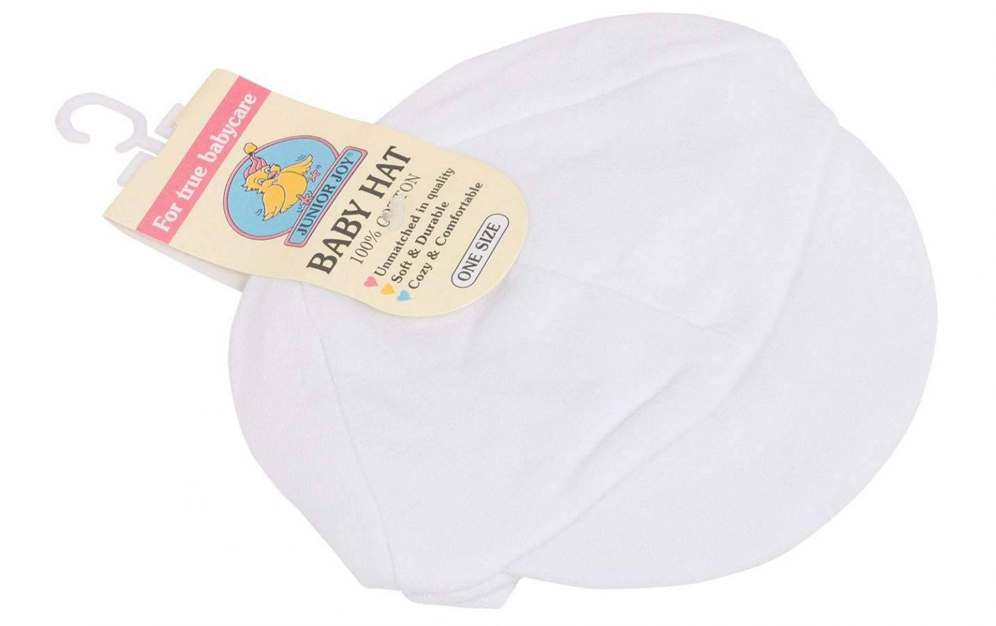 Cotton baby hat with peak (one size).REDUCED FROM 70P