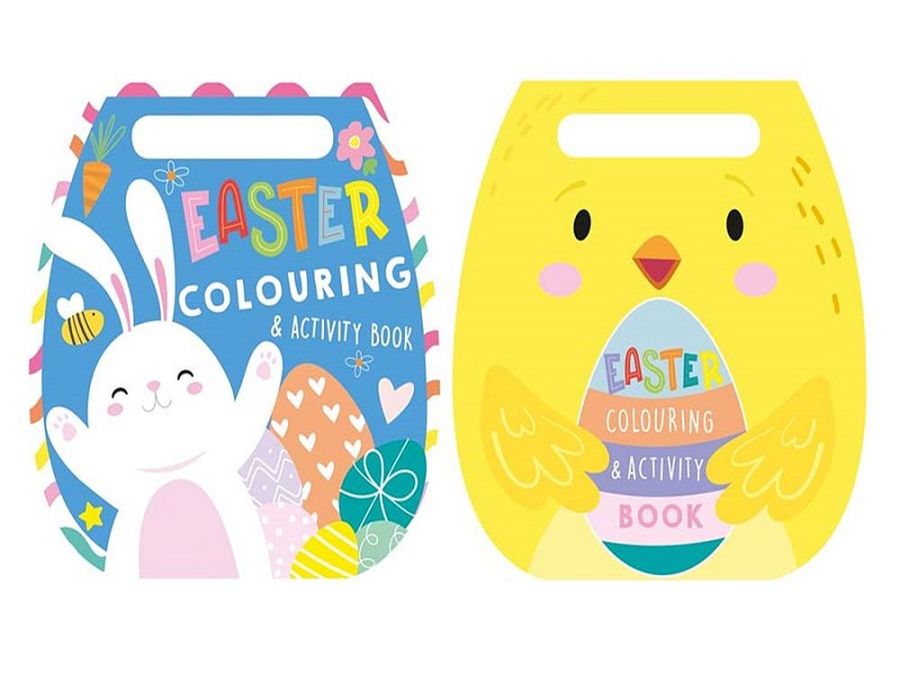 Easter colouring book with handle - 2asstd