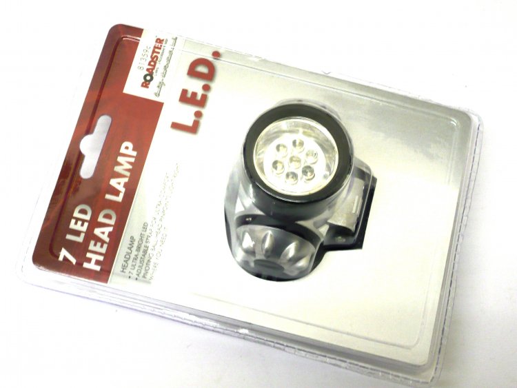 7led head lamp with adj. strap