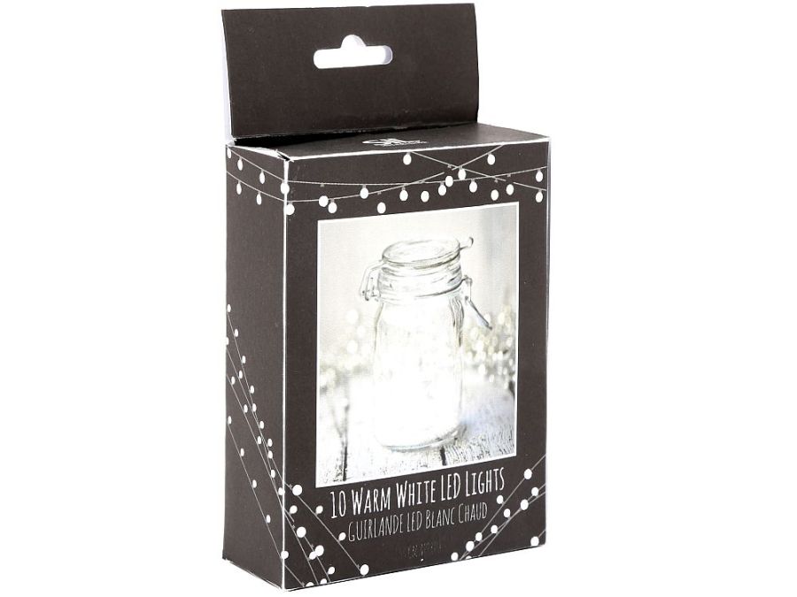 10 warm white led lights string