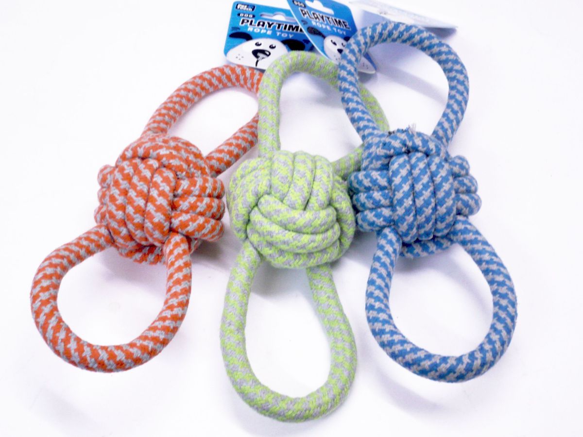 Figure 8 knotted rope toy - 3/cols*