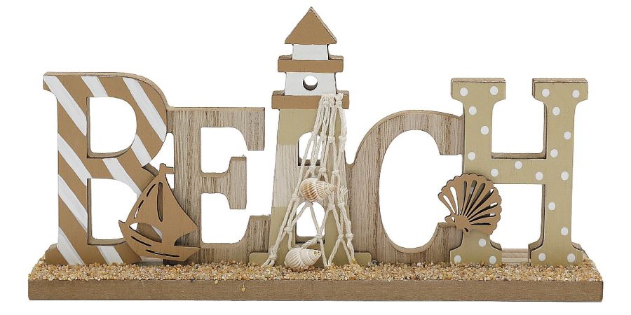 Wooden beach dec. L28cm*