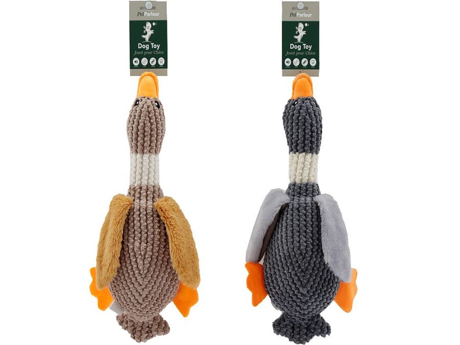 Plush duck dog toy - 2asstd.