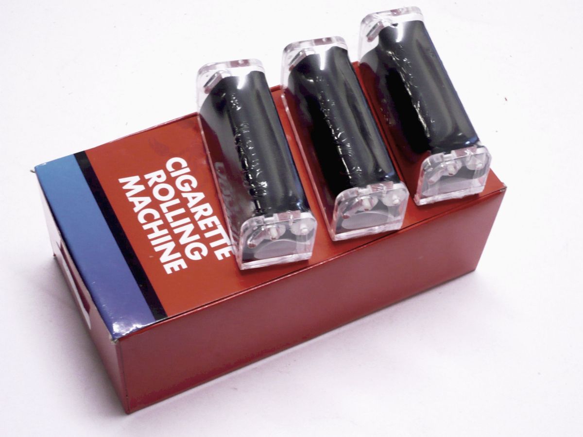 Cigarette rolling machine*
(ADD 12 FOR DISPLAY)