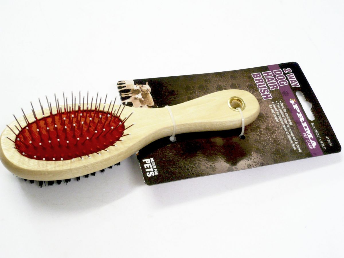 2way dog hair brush*
