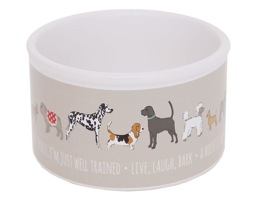 Ceramic dog bowl*
(dia 13cm)