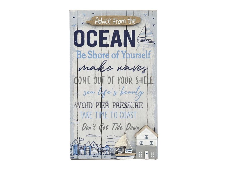Wood ocean plaque.
(30x20cm)