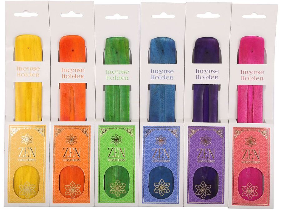 31cm wooden incense holder (no sticks) - 6/cols*