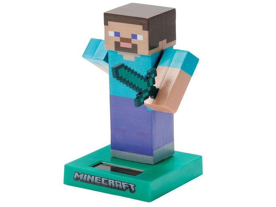 Minecraft Steve solar pal.