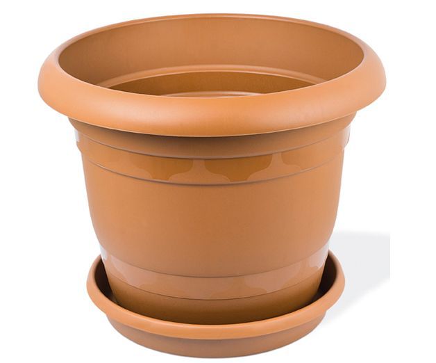 14.6 litre round plant pot with saucer*