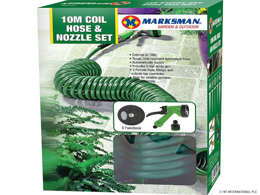 10m coil hose and nozzle set*