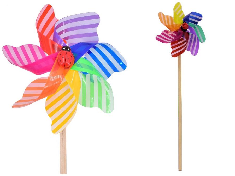 Striped wood stick windmill, H18"
(NO LADYBIRD!) Striped wood stick windmill, H18"
(NO LADYBIRD!)