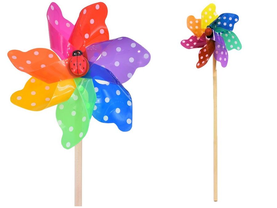 Spots wood stick windmill H18"*
(NO LADYBIRD!)