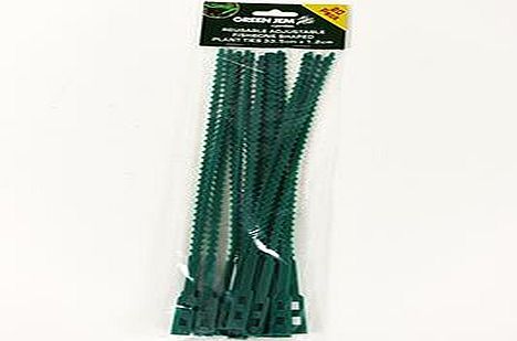 Pack 20, fishbone shaped plant ties L33,5cm*