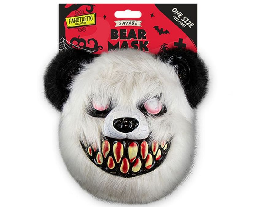 Scary bear mask.