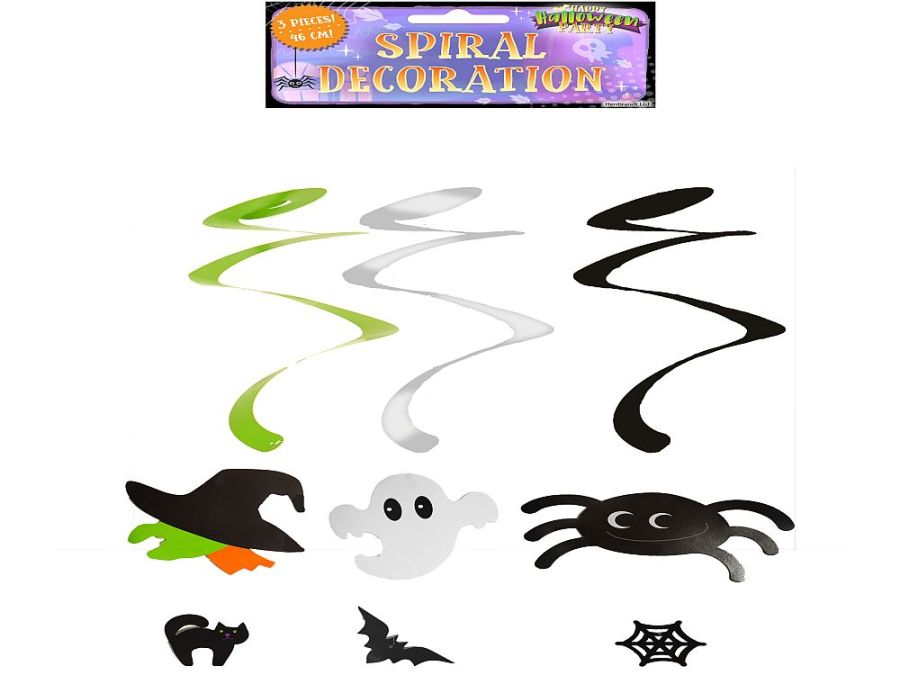 Pkt 3, hanging spiral decoration L46cm*