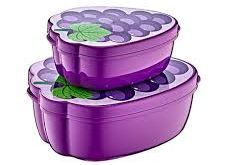 Set 2, fruit shaped boxes - 4asstd*   (12x14x6cm)