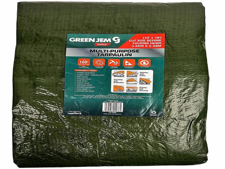 12x18ft green tarpaulin*