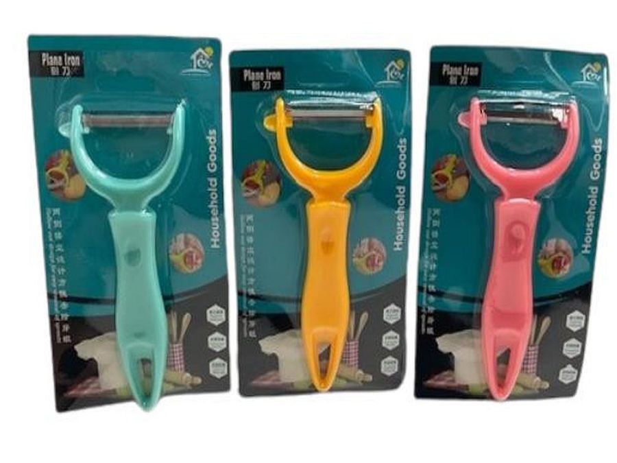 Coloured plastic peeler - 3/cols*