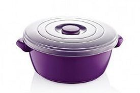 1.8ltr round food pot with lid - WHITE ONLY!!*