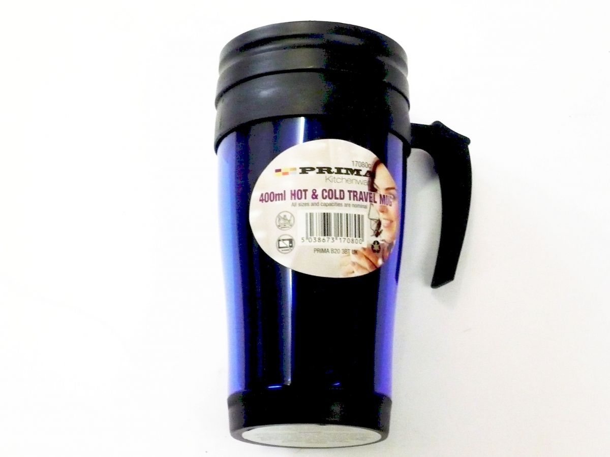 400ml hot and cold travel mug - 3/cols*