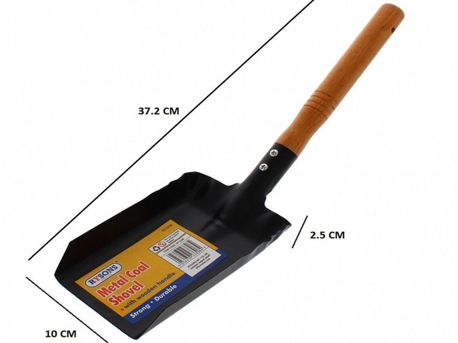 Wood handle metal coal shovel*