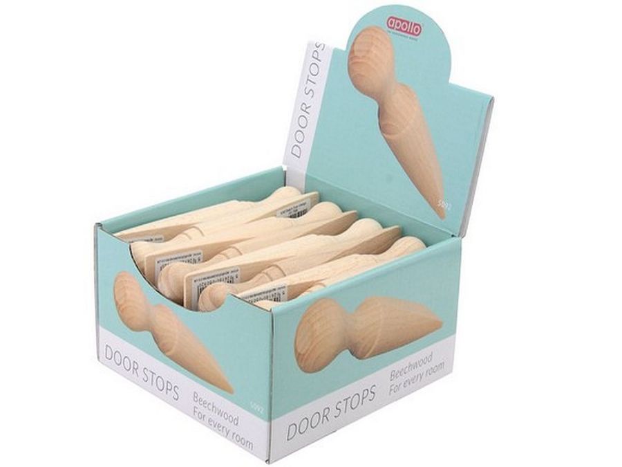 Beech wood door wedge (24x display)*