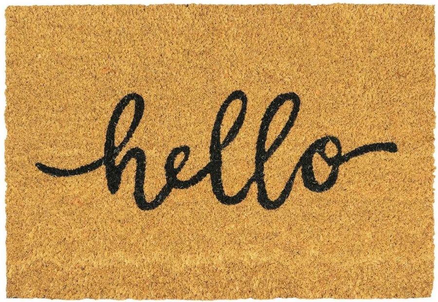 Hello coir door mat (40x60cm)*
