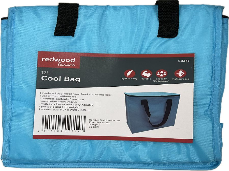 12ltr blue cool bag.