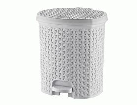 5.5ltr rattan pedal bin - asstd cols*