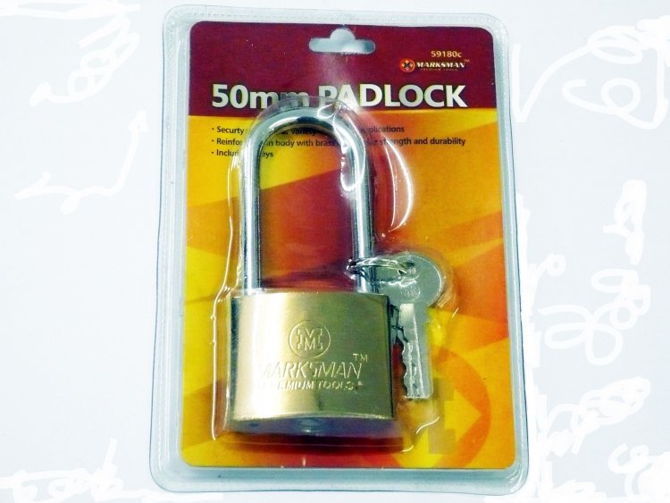 50mm long beam padlock*