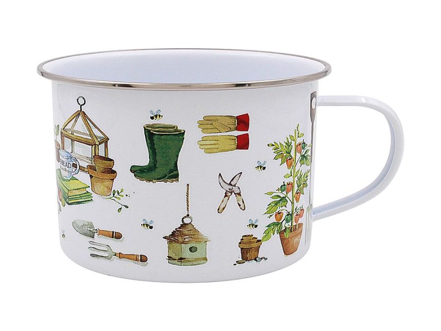 Green Fingers tin mug.
