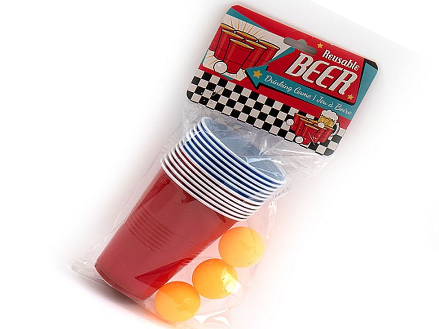 Beer pong game*