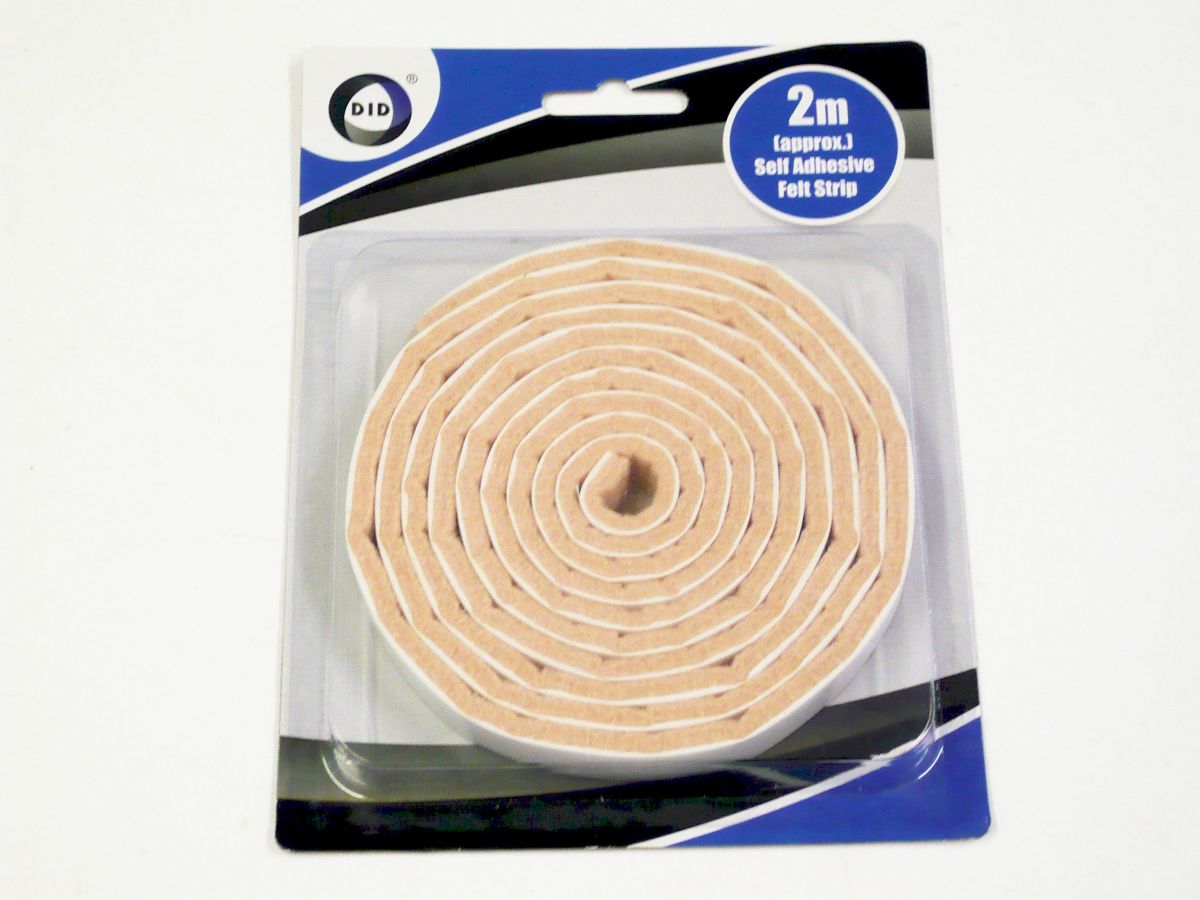 Pkt 2m self adhesive felt strip*