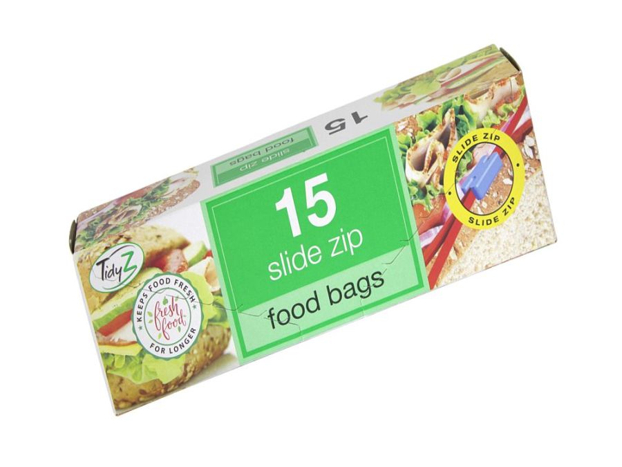 Box 15, slide zip food bags*
(17x19cm)