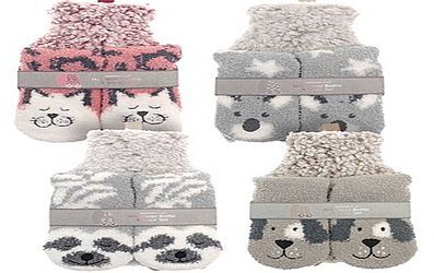 500ml hot water bottle and sock set - 4asstd.