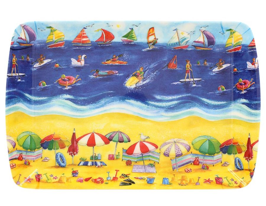 Fun at the Beach small tray*
(23x16cm)
