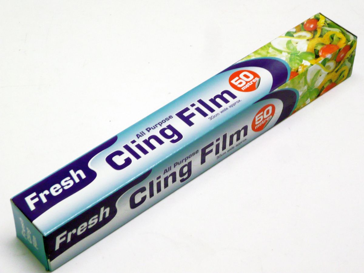 Cling film*
(50m x 30cm wide)
