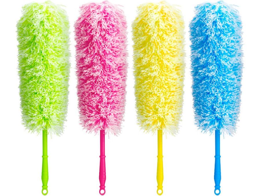 Microfibre flick duster L55cm - 4/cols*